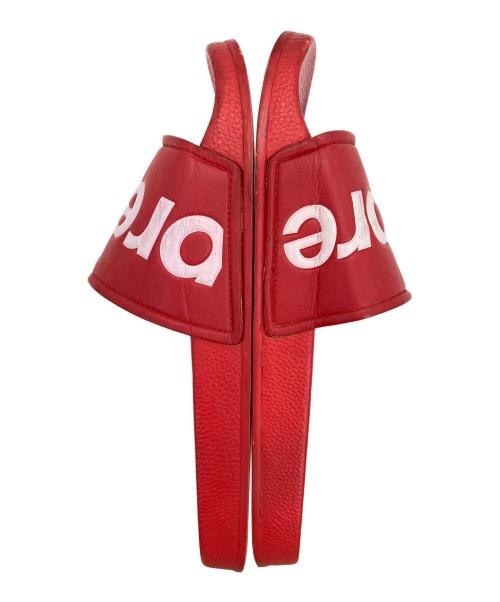 SUPREME（シュプリーム）Supreme (シュプリーム) スライドサンダル レッド サイズ:28の古着・服飾アイテム