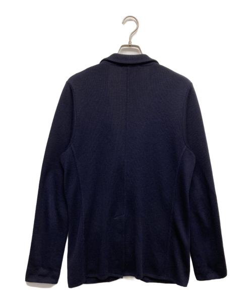 LARDINI（ラルディーニ）LARDINI (ラルディーニ) ニットテーラードジャケット ネイビー サイズ:Mの古着・服飾アイテム