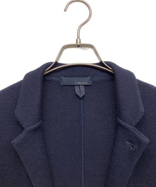LARDINI（ラルディーニ）LARDINI (ラルディーニ) ニットテーラードジャケット ネイビー サイズ:Mの古着・服飾アイテム