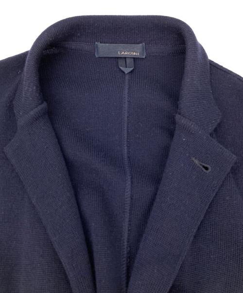 LARDINI（ラルディーニ）LARDINI (ラルディーニ) ニットテーラードジャケット ネイビー サイズ:Mの古着・服飾アイテム