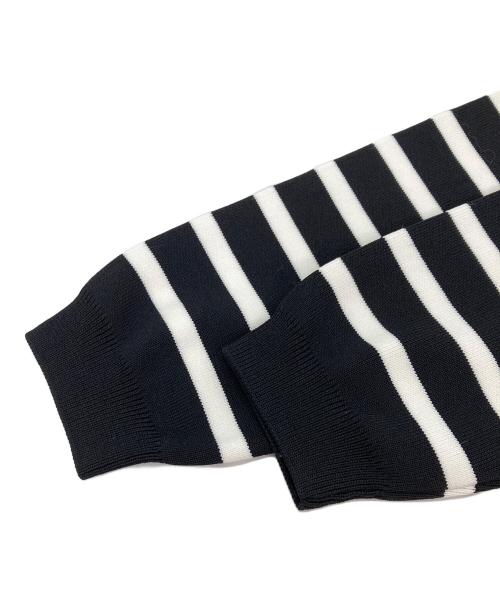 ADOLFO DOMINGUEZ（アドルフォ ドミンゲス）ADOLFO DOMINGUEZ (アドルフォ ドミンゲス) ボーダーニット ホワイト×ブラック サイズ:Sの古着・服飾アイテム