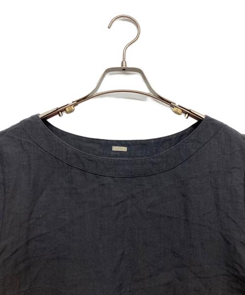 MARGARET HOWELL（マーガレットハウエル）MARGARET HOWELL (マーガレットハウエル) リネン半袖ワンピース ブラック サイズ:Fの古着・服飾アイテム