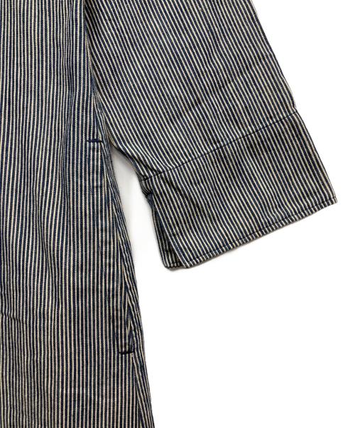 45rpm（45アールピーエム）45rpm (45アールピーエム) インディゴストライプワンピース グレー サイズ:3の古着・服飾アイテム