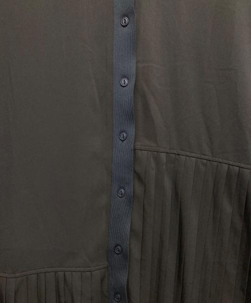 SUMI STYLE（スミ スタイル）SUMI STYLE (スミ スタイル) 半袖ランダムアンダープリーツワンピース ブラック サイズ:Fの古着・服飾アイテム