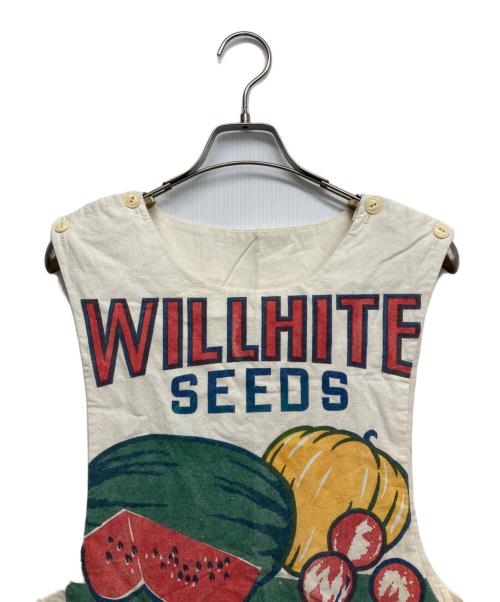 VINTAGE（ヴィンテージ）VINTAGE (ヴィンテージ) ヴィンテージフィードサックワンピース ホワイト サイズ:無しの古着・服飾アイテム