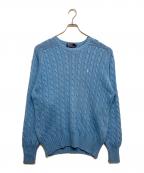 POLO RALPH LAURENポロ・ラルフローレン）の古着「ケーブルニット」｜ブルー