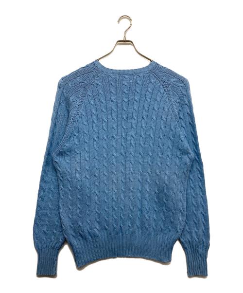 POLO RALPH LAUREN（ポロ・ラルフローレン）POLO RALPH LAUREN (ポロ・ラルフローレン) ケーブルニット ブルー サイズ:Lの古着・服飾アイテム