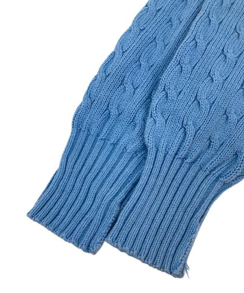 POLO RALPH LAUREN（ポロ・ラルフローレン）POLO RALPH LAUREN (ポロ・ラルフローレン) ケーブルニット ブルー サイズ:Lの古着・服飾アイテム
