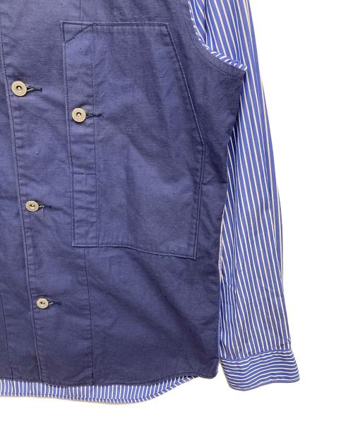 eYe COMME des GARCONS JUNYAWATANABE MAN（アイ コム デ ギャルソン ジュンヤ ワタナベ マン）eYe COMME des GARCONS JUNYAWATANABE MAN (アイ コム デ ギャルソン ジュンヤ ワタナベ マン) 切替シャツ ブルー サイズ:Lの古着・服飾アイテム