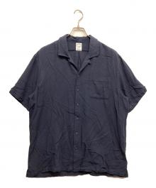 BROOKS BROTHERS（ブルックスブラザーズ）の古着「コットンオープンカラーシャツ」｜ネイビー
