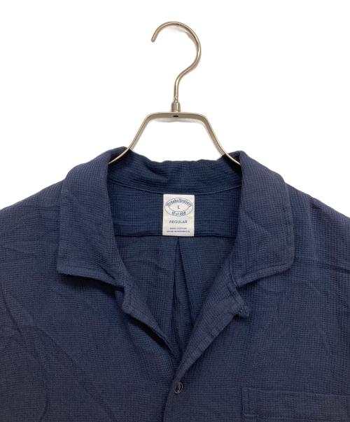 BROOKS BROTHERS（ブルックスブラザーズ）BROOKS BROTHERS (ブルックスブラザーズ) コットンオープンカラーシャツ ネイビー サイズ:Lの古着・服飾アイテム