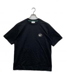 LACOSTE（ラコステ）の古着「ロゴ半袖カットソー」｜ブラック