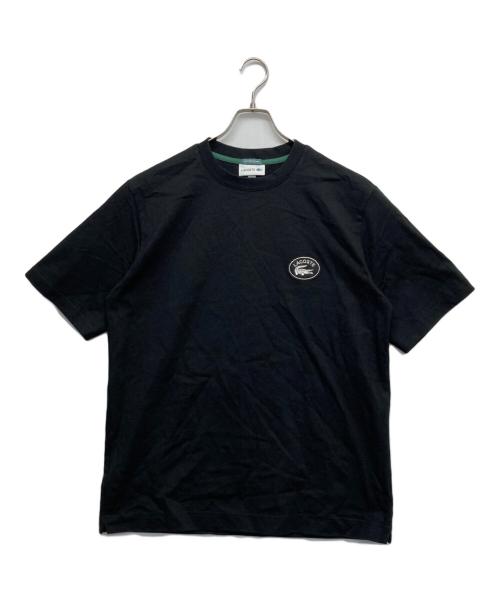 LACOSTE（ラコステ）LACOSTE (ラコステ) ロゴ半袖カットソー ブラック サイズ:Lの古着・服飾アイテム