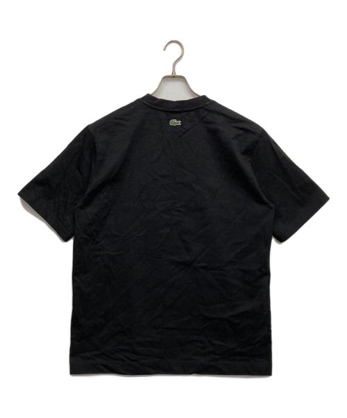 LACOSTE（ラコステ）LACOSTE (ラコステ) ロゴ半袖カットソー ブラック サイズ:Lの古着・服飾アイテム