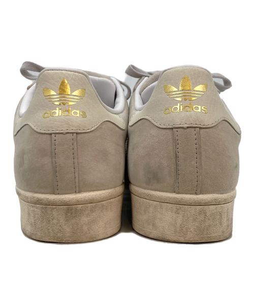 adidas（アディダス）adidas (アディダス) EDIFICE (エディフィス) 別注SUPERSTAR ローカットスニーカー ベージュ サイズ:29.0の古着・服飾アイテム