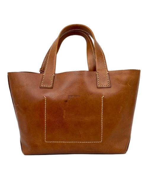 genten（ゲンテン）genten (ゲンテン) ku:nel アマーノハンドバッグ ブラウンの古着・服飾アイテム