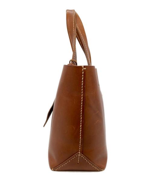 genten（ゲンテン）genten (ゲンテン) ku:nel アマーノハンドバッグ ブラウンの古着・服飾アイテム