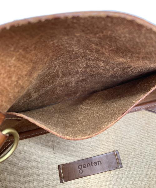 genten（ゲンテン）genten (ゲンテン) ku:nel アマーノハンドバッグ ブラウンの古着・服飾アイテム