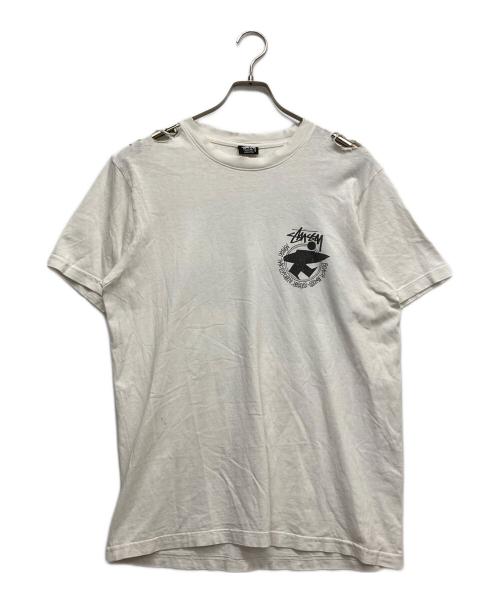 stussy（ステューシー）stussy (ステューシー) プリントTシャツ ホワイト サイズ:Mの古着・服飾アイテム