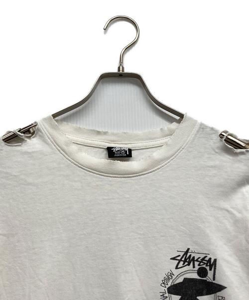 stussy（ステューシー）stussy (ステューシー) プリントTシャツ ホワイト サイズ:Mの古着・服飾アイテム