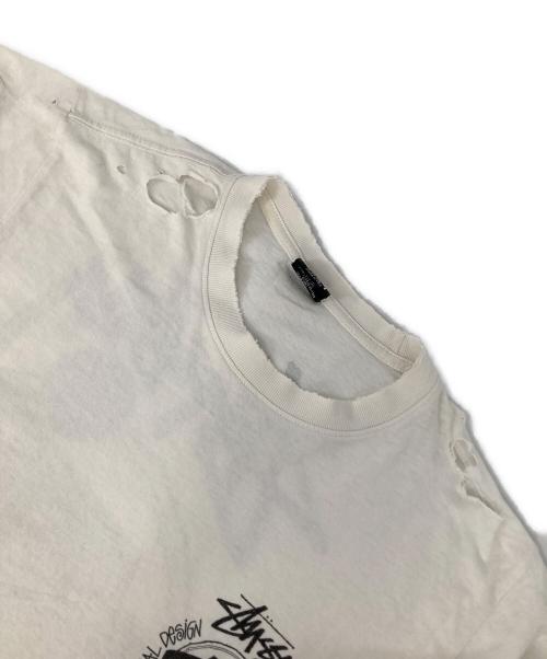 stussy（ステューシー）stussy (ステューシー) プリントTシャツ ホワイト サイズ:Mの古着・服飾アイテム