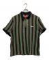 Supreme（シュプリーム）の古着「Open Knit Stripe Zip Polo」｜ブラウン