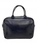 Studio La Causeスタジオラコーズ）の古着「2WAYレザーショルダーバッグ」｜ブラック