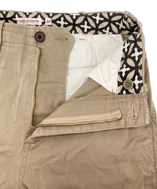 DRESSTERIOR（ドレステリア）DRESSTERIOR (ドレステリア) ヴィンテージワイドチノパンツ ベージュ サイズ:34の古着・服飾アイテム