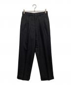 COMME des GARCONS HOMME DEUXコムデギャルソン オム ドゥ）の古着「90ｓウールスラックス」｜ブラック