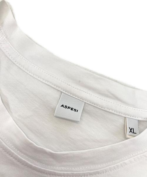 ASPESI（アスペジ）ASPESI (アスペジ) プリントTシャツ ホワイト サイズ:XLの古着・服飾アイテム
