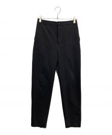 GRACE CONTINENTAL（（グレースコンチネンタル）の古着「インサイドスリットスリムパンツ」｜ブラック