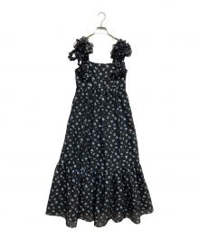 Snidel（スナイデル）の古着「肩リボンJQキャミワンピース」｜ブラック