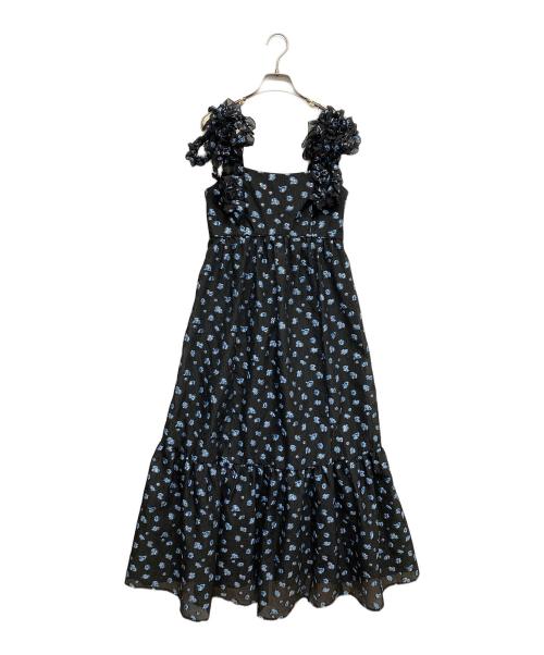 Snidel（スナイデル）Snidel (スナイデル) 肩リボンJQキャミワンピース ブラック サイズ:1の古着・服飾アイテム