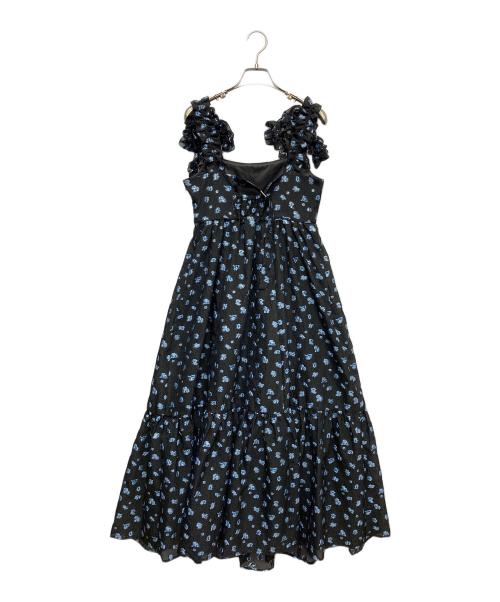 Snidel（スナイデル）Snidel (スナイデル) 肩リボンJQキャミワンピース ブラック サイズ:1の古着・服飾アイテム