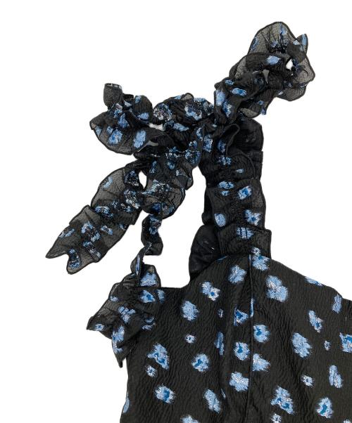 Snidel（スナイデル）Snidel (スナイデル) 肩リボンJQキャミワンピース ブラック サイズ:1の古着・服飾アイテム