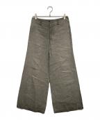 natsuno hiraiwaナツノヒライワ）の古着「リネンワイドパンツ」｜ベージュ