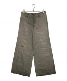 natsuno hiraiwa（ナツノヒライワ）の古着「リネンワイドパンツ」｜ベージュ