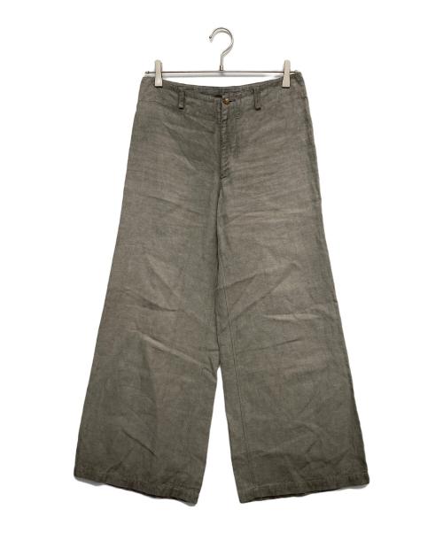 natsuno hiraiwa（ナツノヒライワ）natsuno hiraiwa (ナツノヒライワ) リネンワイドパンツ ベージュ サイズ:Mの古着・服飾アイテム