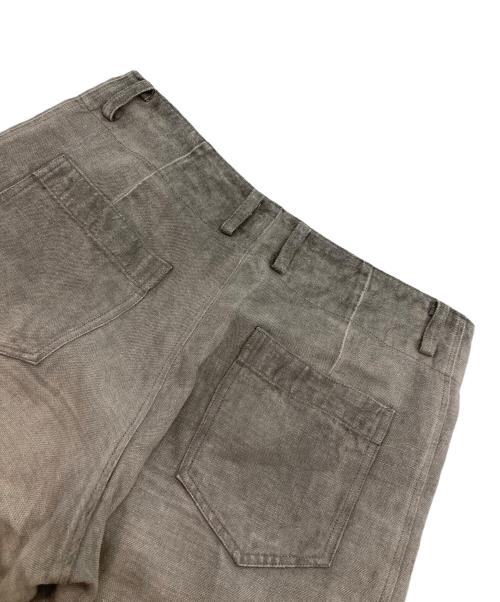 natsuno hiraiwa（ナツノヒライワ）natsuno hiraiwa (ナツノヒライワ) リネンワイドパンツ ベージュ サイズ:Mの古着・服飾アイテム