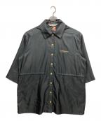 LEONARD SPORTレオナール スポーツ）の古着「フーデットナイロンショートコート」｜ブラック