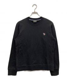 PAUL SMITH（ポールスミス）の古着「ワンポイントスウェット」｜ブラック