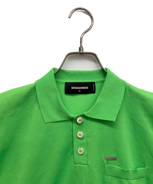 DSQUARED2（ディースクエアード）DSQUARED2 (ディースクエアード) ポロシャツ グリーン サイズ:Mの古着・服飾アイテム