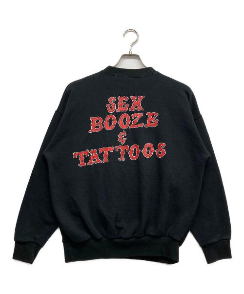 LA GUNS（エルエーガンズ）LA GUNS (エルエーガンズ) ヴィンテージスウェット ブラック サイズ:XLの古着・服飾アイテム