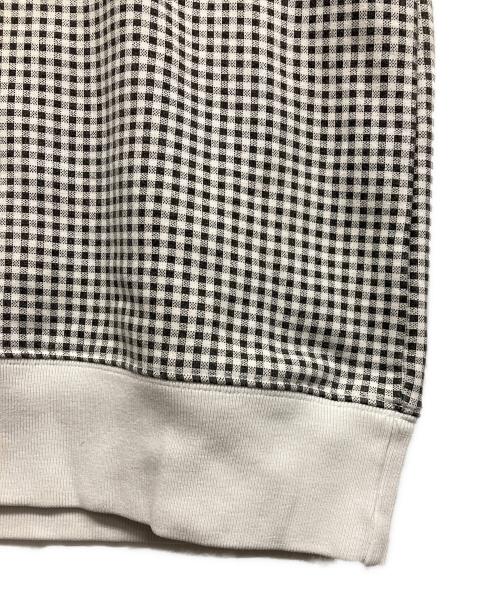 stussy（ステューシー）stussy (ステューシー) チェック柄スウェット ブラック×ホワイト サイズ:Sの古着・服飾アイテム