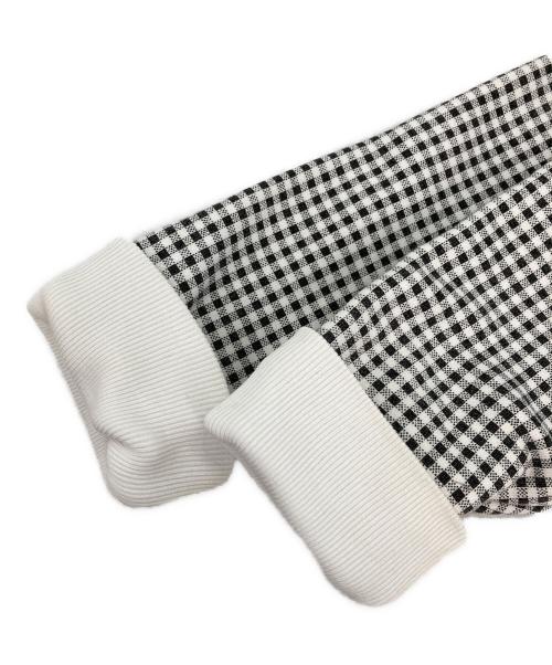 stussy（ステューシー）stussy (ステューシー) チェック柄スウェット ブラック×ホワイト サイズ:Sの古着・服飾アイテム