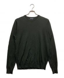 HACKETT（ハケット）の古着「メリノウールニット」｜グリーン