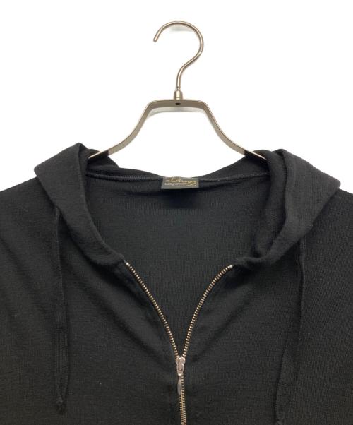 Le troyes（ルトロワ）le troyes (ルトロワ) ニットパーカー ブラック サイズ:Mの古着・服飾アイテム
