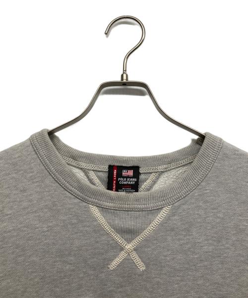 POLO JEANS CO.（ポロジーンズカンパニー）POLO JEANS CO. (ポロジーンズカンパニー) ロゴスウェット ライトグレー サイズ:Lの古着・服飾アイテム