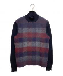 JIL SANDER（ジルサンダー）の古着「モックネッックニット」｜ネイビー