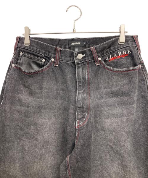 X-LARGE（エクストララージ）X-LARGE (エクストララージ) デニムパンツ ブラック サイズ:34の古着・服飾アイテム